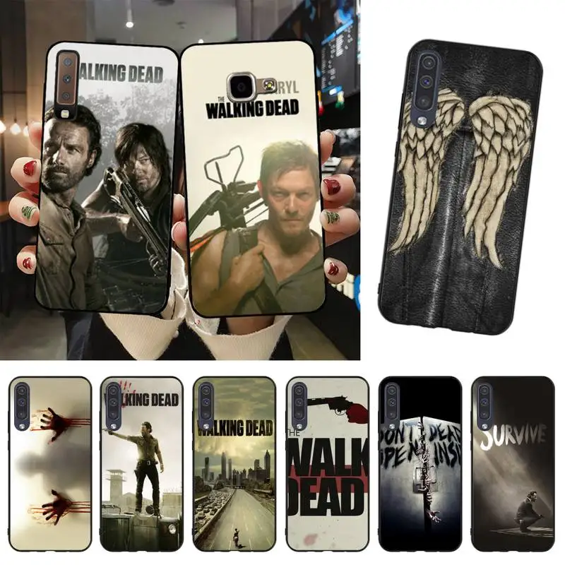 HTXian the walking dead мягкий резиновый чехол для телефона Samsung A51 A71 A40 A50 A70 A10 A20 A30 A6 A7 A8 A9 |