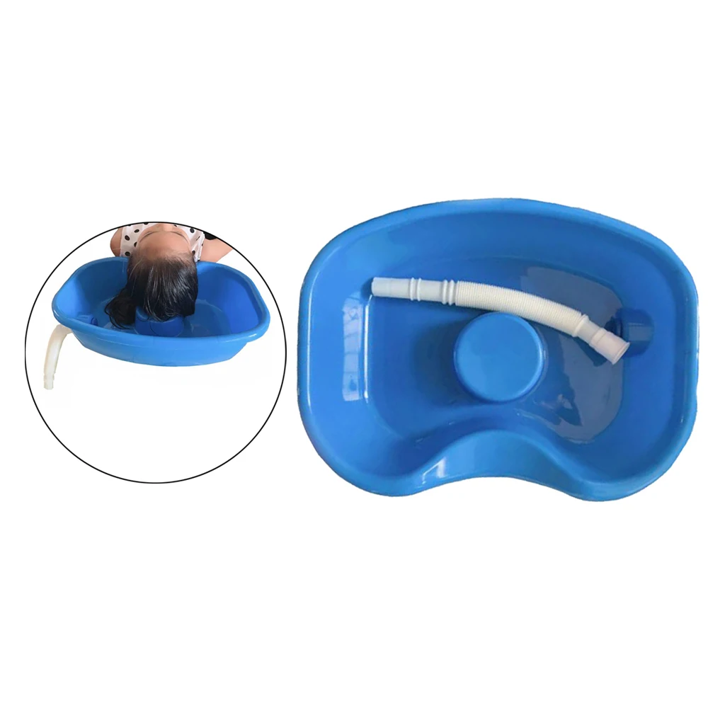 Hair Washing Basin Tray Shampoo Basin Bowl for Home with with Drain Hose for Kids Elderly Barber Salon