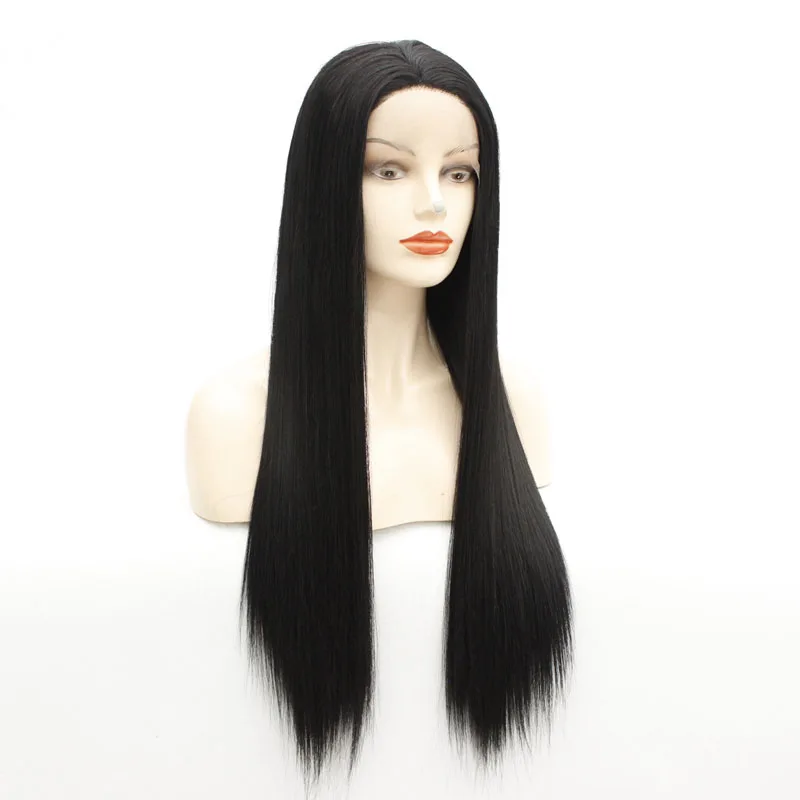 

Long Straight Synthetic Wigs Cospaly Party Free Part 150% Density Lace Front Wigs Heat Resistant Fiber Hair Wig for Black Women