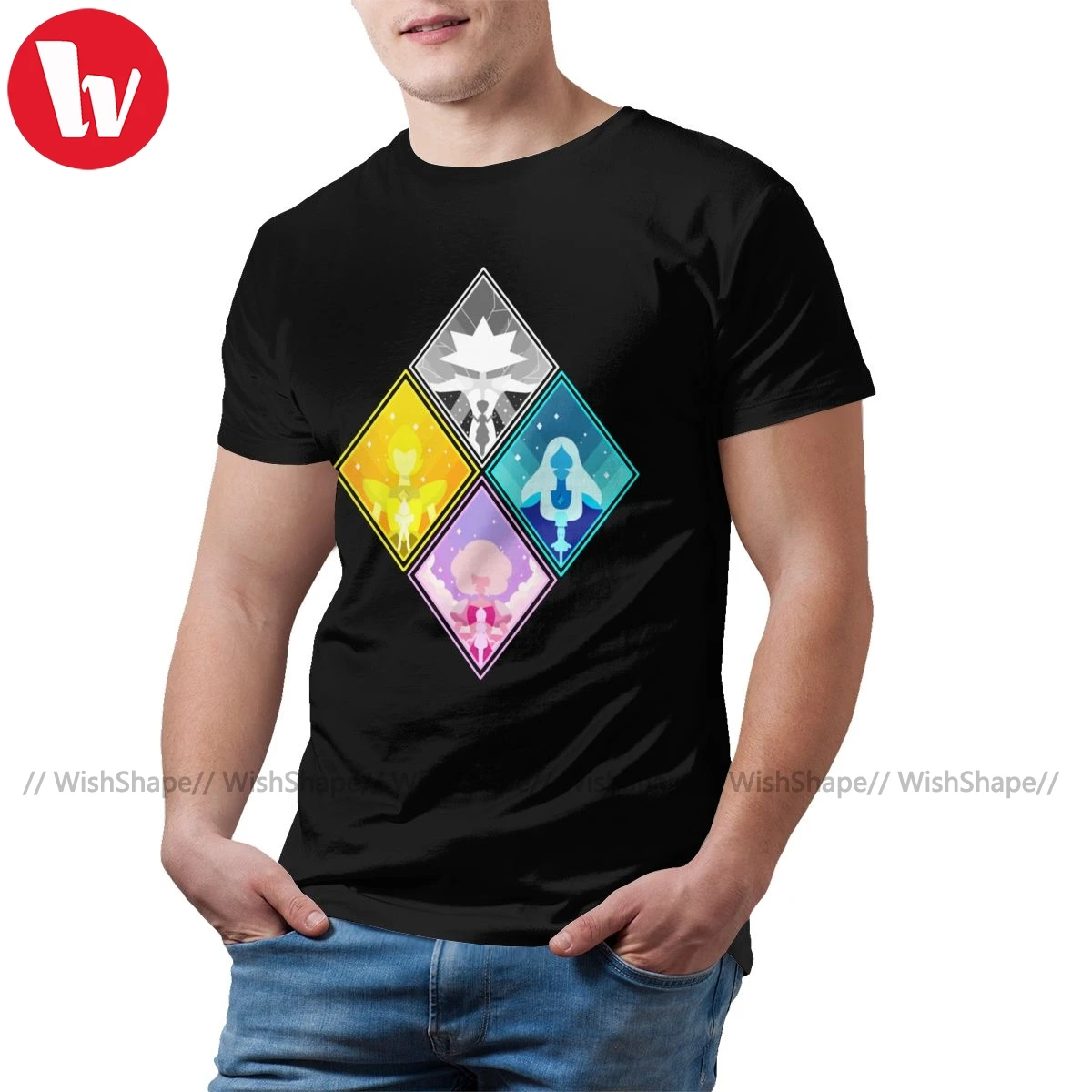 Футболка Steven Universe футболка Great Diamond Authority Мужская Пляжная с принтом XXX хлопковая
