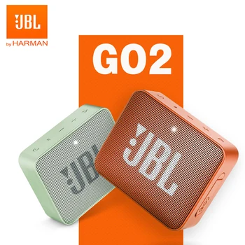 

JBL GO2 Wireless Bluetooth Speaker IPX7 Waterproof Mini Portable Speakers Go 2 Sports Rechargeable Battery with Mic Deep Bass