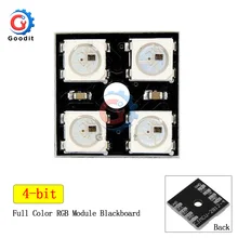 WS2812B 2x2 4-разрядный полный Цвет СВЕТОДИОДНЫЙ матричный 5050 RGB светодиодный лампа панель светильник для Arduino 2*2 лампы