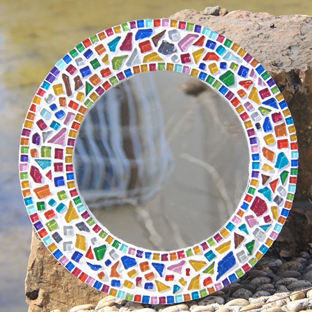 320g Assorted Color Triangle Rhombus Glass Mosaic Tiles Pieces DIY Crafts | Дом и сад