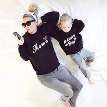 Vêtements assortis pour maman et fille, ensemble t shirt pour maman et garçon, Look de famille, automne