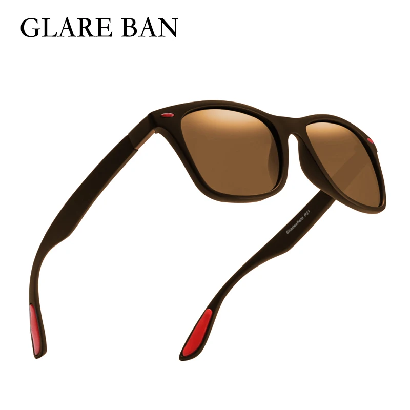Бренд Glare Ban UV 100% мужские солнцезащитные очки поляризованные для мужчин ретро