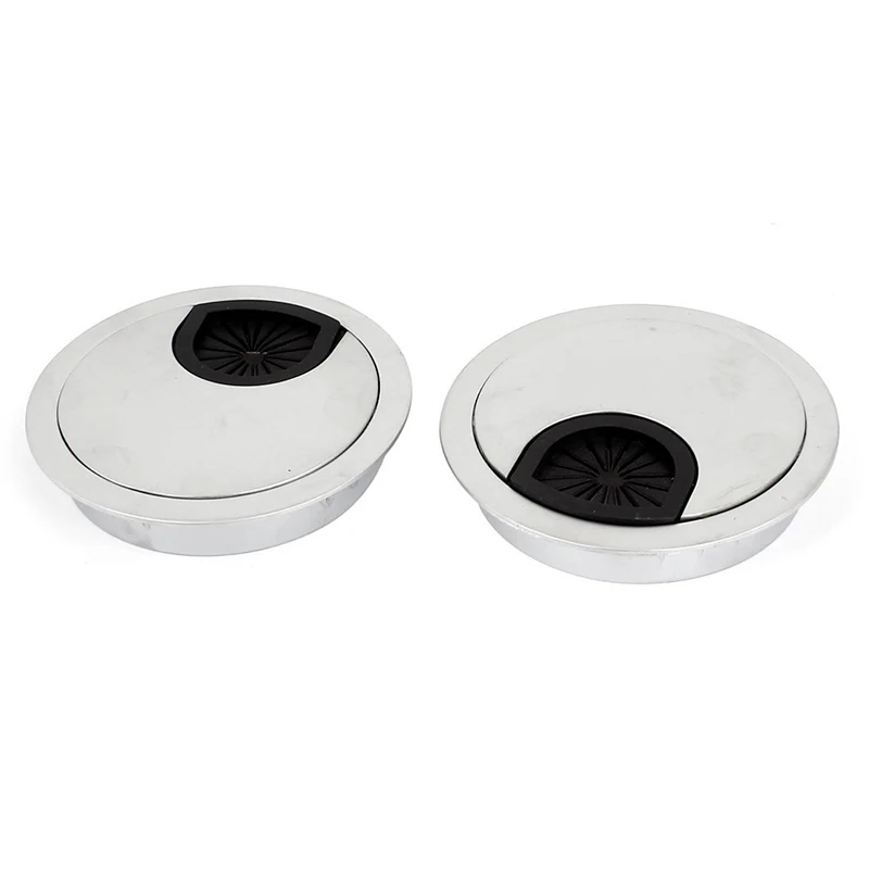 

PC desk organizer cable gland cable feed-through cable box hole cover, 60 mm diameter, 2 pieces