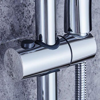 

Adjustable Slide Rail Shower Bracket Lifting Rod Support Bracket Sprinkler Head Mounting Bracket ABS Chrome Shower Head Holder