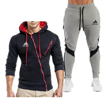 

2020Men's Sets Brand Sportswear Tracksuits Sets Men's Zipper Sporting Hoodies+Pants Sets casual Outwear sports Suits men Hoodie