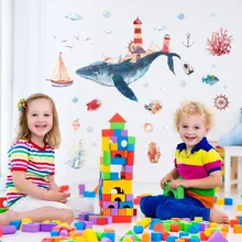 Brigade Kang HM92020 подводный мир детская комната спальня шкаф для школьного Кабинета, детского сада мультяшное украшение стены St