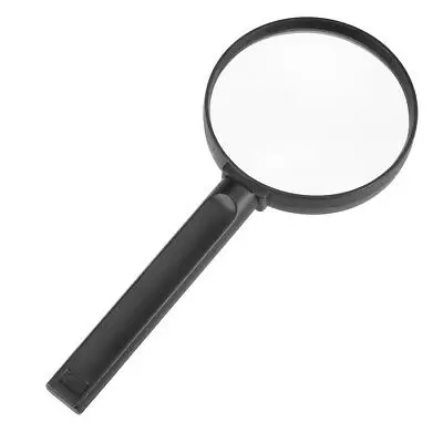 

75mm 3X Handheld Magnifying Glass Lens Magnifier Black