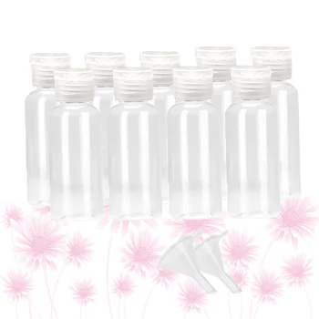 

1 Set/17Pcs 50ml Empty Lotion Bottles Containers Plastic Toiletry Bottles Refillable Emulsion Liquid Soap Container Subpackaging