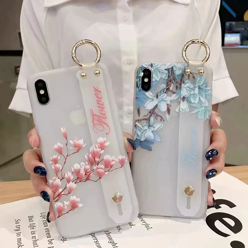 

Soft Silicone TPU Patterned Case For iPhone X XS Max XR 7 8 6s 6 S Plus 5 Thin Back Cover Flowers Fashion Phone Shell