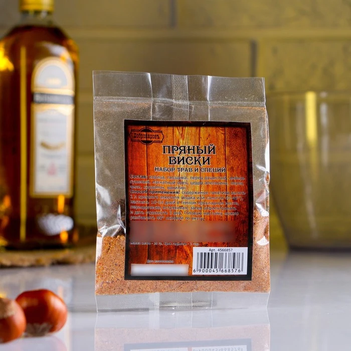 Набор из трав и специй для приготовления настойки &quotПряный виски&quot Добропаровъ