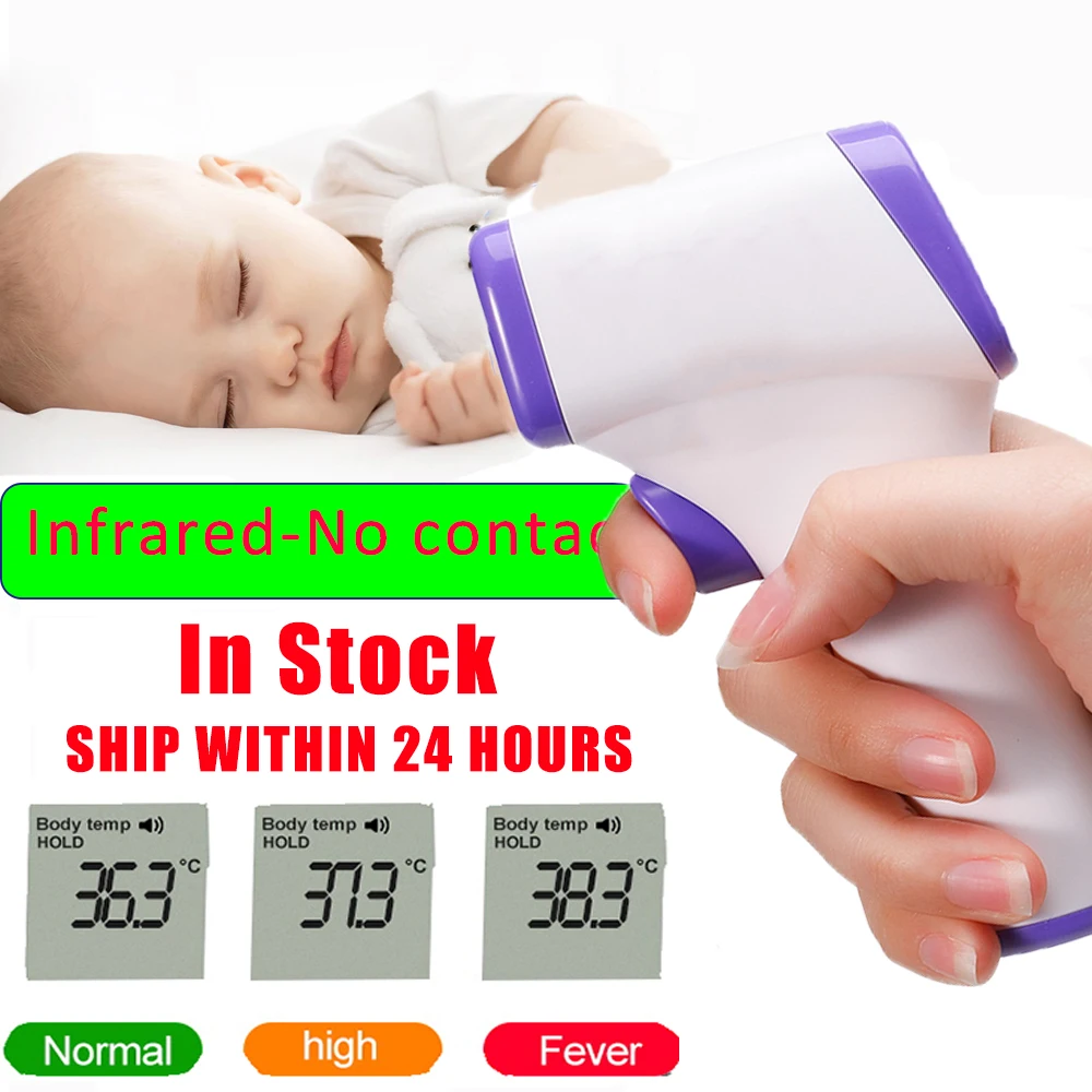 

Portable Forehead Thermometer Non-Contact Infrared Thermometer Baby Adult Thermometer Gun Temperature Measurement Device