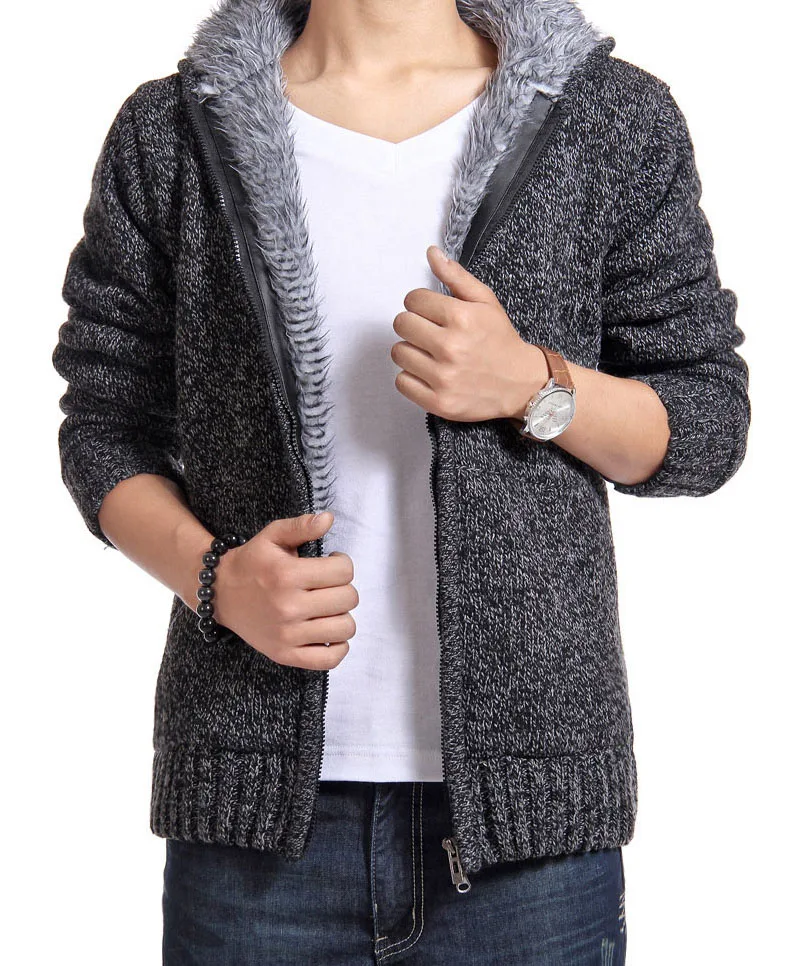 Winter Man Sweater Casual Mens Cardigan 