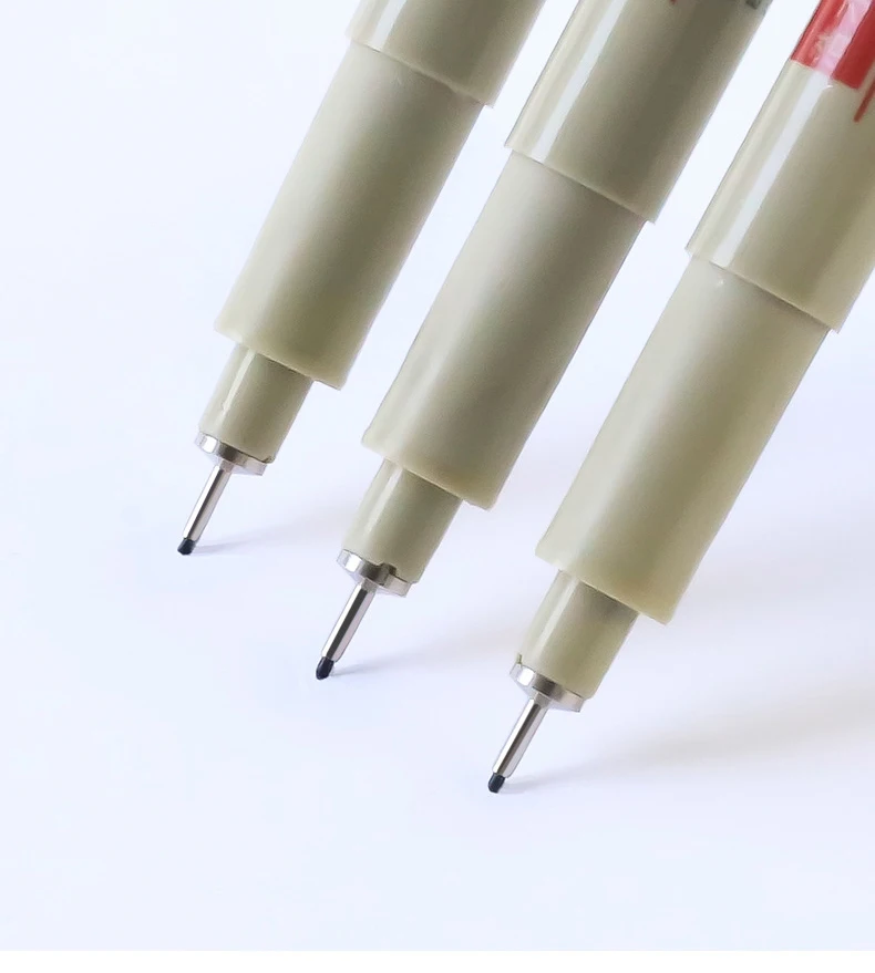 Pigment Liner Micron Ink Art Marker Pen Calligraphy Brush Pens Black Fineliner Sketching Manga Drawing Hand Lettering White Pen