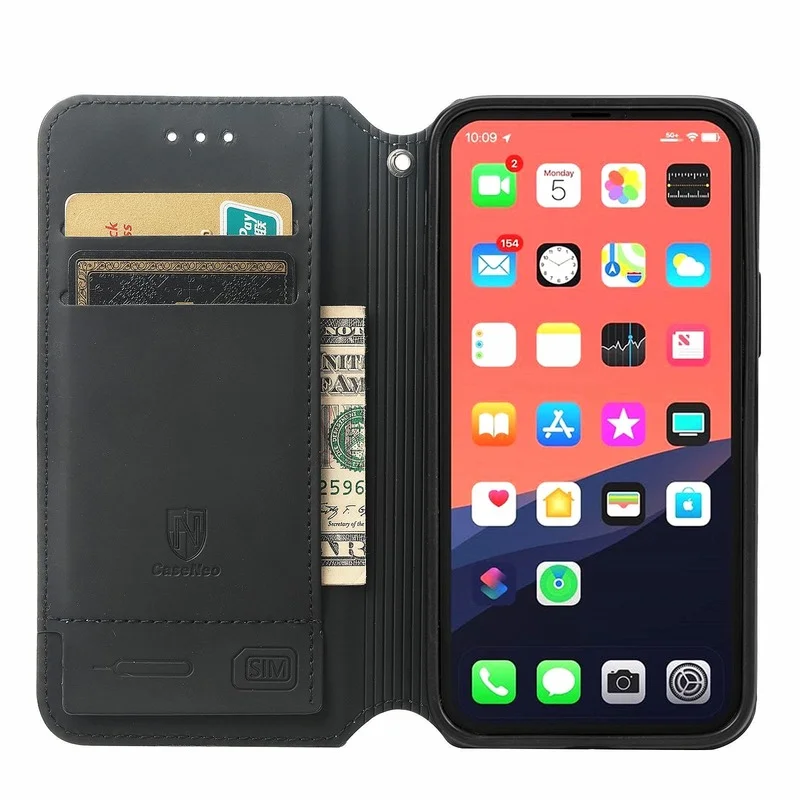 For iphone 13/12 Pro Max Mini Case Flip Cover Phone Case Women's Luxury Fashion Leather Phone Cover Bracket Credit Card Slot