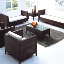 Гостиничная квартира открытый используется ротанга/плетеный диван набор