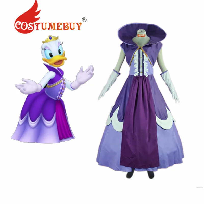CostumeBuy игра Королевство Сердца Маргаритка утка Косплей Костюм для взрослых на Хеллоуин герцогиня платье костюм L920
