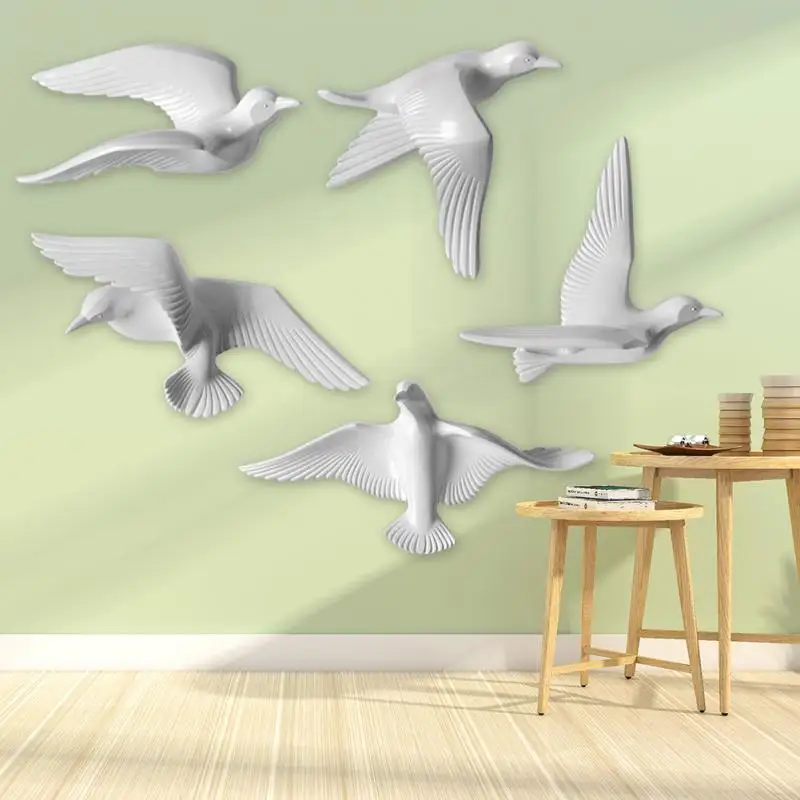 Ice Cracked Glaze Design White Simulation Seagull Crafts Home Wall Corridor Seagull Sculpture Ornaments Decorations Ice Cracked Glaze Design White Simulation Seagull Crafts Home Wall Corridor Seagull Sculpture Ornaments Decorations