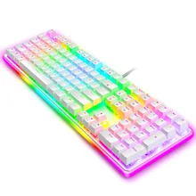 Rk918 RGB игра действительно механическая клавиатура Keyclick черный вал альтернативное действие или Ergonamic красный вал настольная ручка