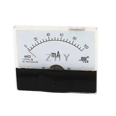 

Fine Turning Dial DC 0-100mA Analog Ammeter Panel Meter 44C2