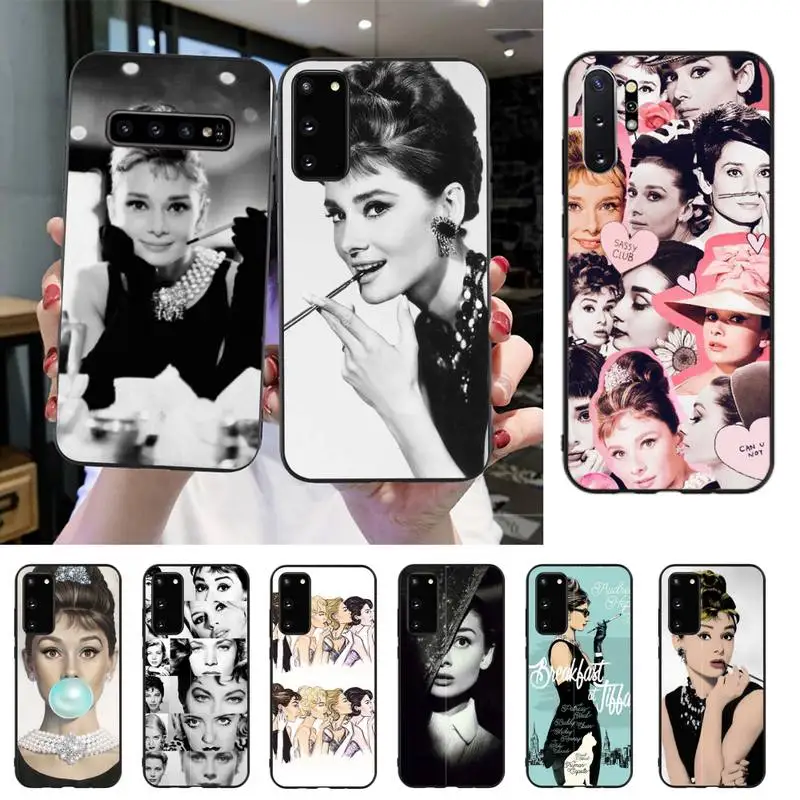 HTXian Audrey Hepburn Customer Phone Case For Samsung S20 S10 S8 S9 Plus S7 S6 S5 Note10 Note9 S10lite | Мобильные телефоны и