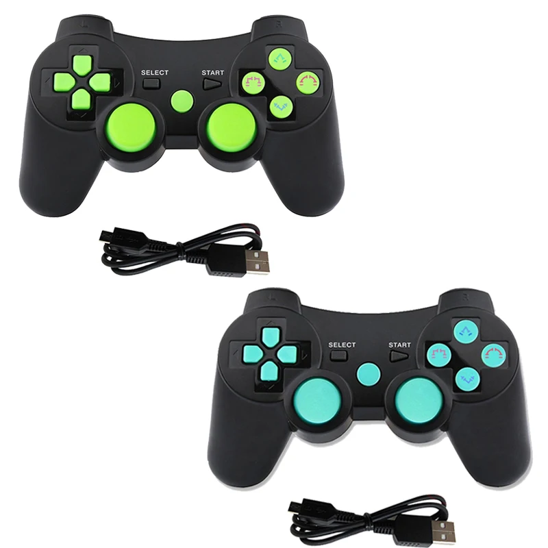 

K ISHAKO Wireless Bluetooth For PS3 Joystick game Controller For sony play station 3 Feature with Six Axis Shock black skull