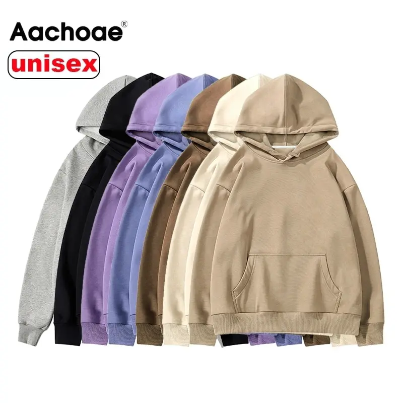 Permalink to Aachoae Women Unisex Couple Hoodies Sweatshirt Fleece 100% Cotton Tracksuit Sweatshirt 2020 Winter Casual Loose Jumper Plus Size