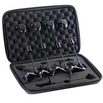 

4x Fishing Swingers 4 Colors LED Illuminated Indicator Alarm Hanger Swinger