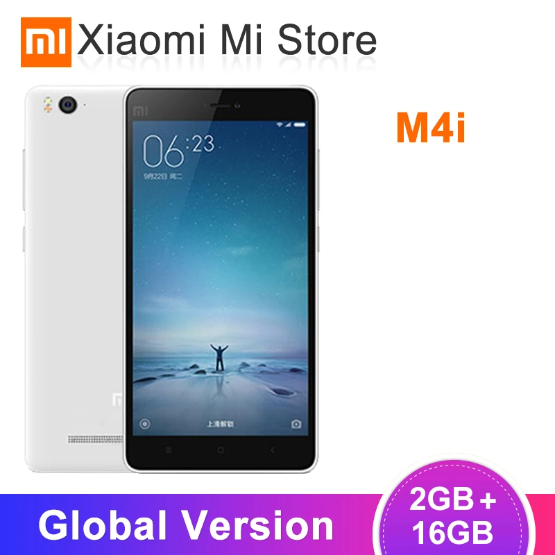 Глобальная версия Xiaomi Mi 4i M4i Snapdragon 615 2 Гб 16 Гб Смартфон Восьмиядерный 5," 1080 P 3120 мАч 13 МП камера мобильный телефон