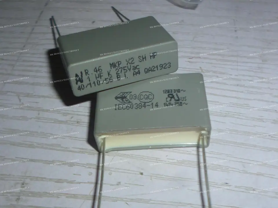 Condensador De Seguridad X2 275v0.1uF, 104, 15mm, X2, 275V1uf, 105K