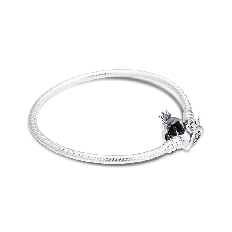 QANDOCCI моменты Корона O браслеты 100% 925 пробы серебряные ювелирные изделия