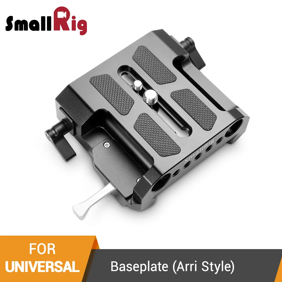 SmallRig Arri standard Explorer Bridgeplate с 15 мм стержневым зажимом LWS Rod system для Arri standard Dovetail-1642