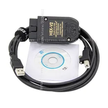 Новейший интерфейс VAGCOM 20.4.2, VAG COM 20.4.1, VAG HEX V2 для VW AUDI Skoda Seat VAG 19,6, английский, польский, немецкий, французский, чешский