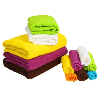 

Terry towel "Save and I", size 70x130 cm, fuchsia color