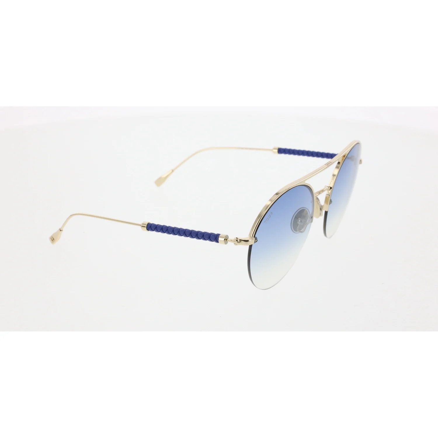 

Unisex sunglasses to 0249 32w metal gold organic oval Round 56-20-140 tods