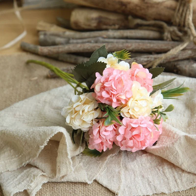 Artificial Flower Branch Stems 10 Heads Fake Flower Arrangement Bridal Wedding Bouquets For Home Decoration Flores Artificiais - Цвет: P