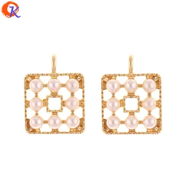 

Cordial Design 50Pcs 17*23MM Jewelry Accessories/Earring Connectors/Imitation Pearl/Jewelry Making/Hand Made/Earring Findings