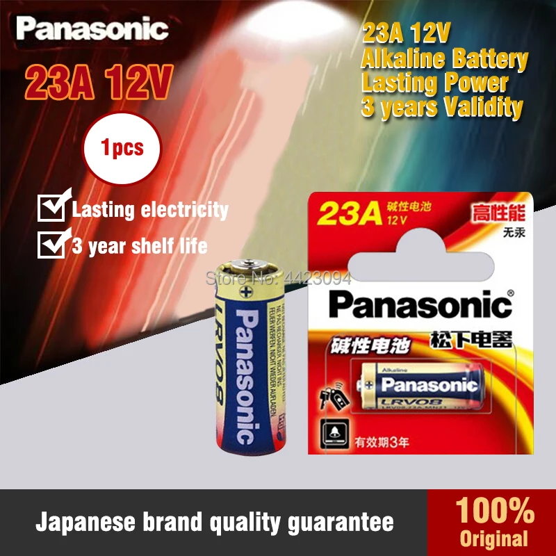 1 шт./лот новая Оригинальная батарея для Panasonic LRV08L-1B5C 12 В A23 23A ультра щелочная