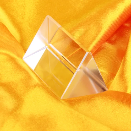 Physics Teaching Precision Science Optical Glass Triangular Prism 1.97 inch