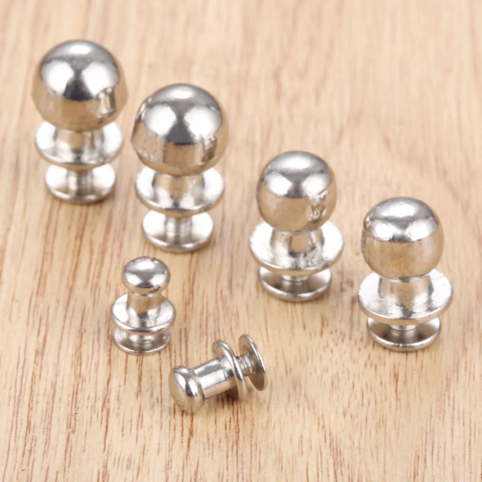 Furniture Knobs 5/10sets Mini Silver Knobs Round Handles Pulls For Drawer Cabinet Chest