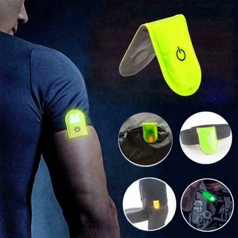 Outdoor Sports LED Safety Light Reflective Magnetic Clip On Strobe Reflector Warning Clip