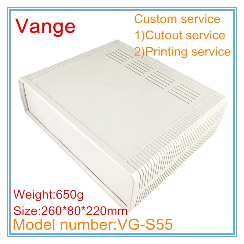 4pcs/lot desktop electronic apparatus chassis 260*80*220mm ABS plastic box enclosure diy for controller module equipment | Обустройство