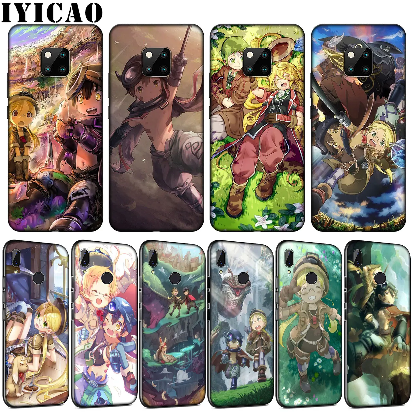 

IYICAO Made in Abyss Soft Silicone Phone Case for Huawei Mate 30 20 10 Pro Black Cover Nova 5i 4 3 3i 2i 2 Lite