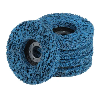 

5pcs/set 115mm Blue Poly Strip Wheel Discs Paint Rust Remover Abrasive Angle Grinding Wheel Accessories for Car Truck Motorcycle