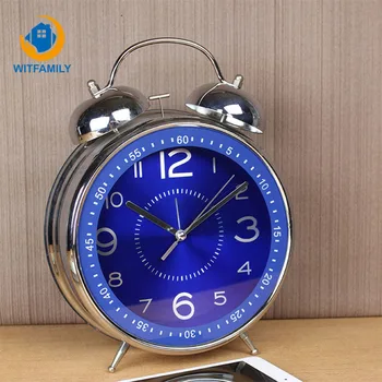 

Table Metal Ringing Bell Digital Table Alarm Clocks 8 Inches Alarm Clock Retro Watch Living Room Bedroom Home Decor