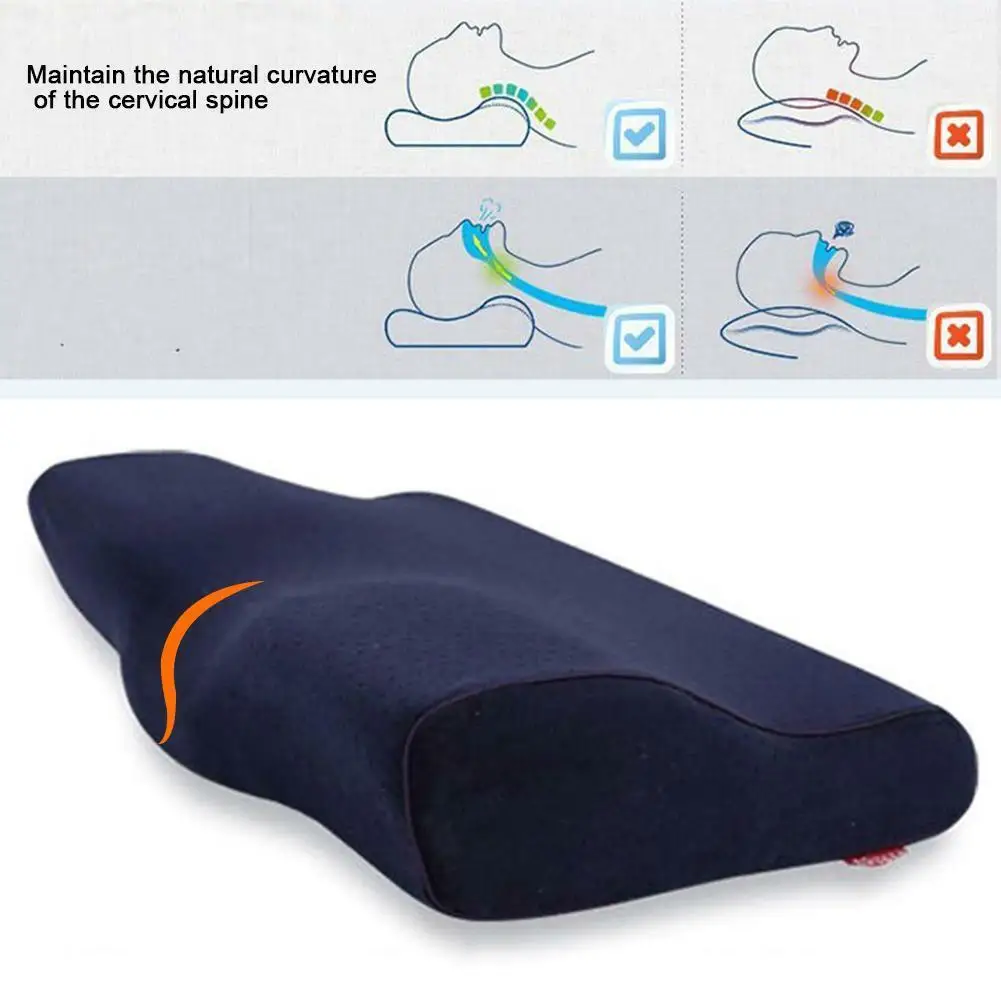 Роскошная Ортопедическая подушка из пены с эффектом памяти, эргономичная подушка для сна, для боли в шее, для поддержки спины, для сна, подушка из пены с эффектом памяти