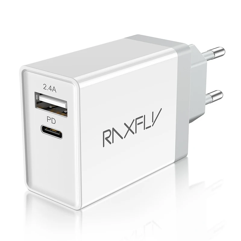 RAXFLY 18 Вт USB зарядное устройство Quick Charge 4,0 PD 3,0 быстрое зарядное устройство адаптер с европейской вилкой супер зарядное устройство для iPhone 11 X XR XS 8 Xiaomi Mi 9