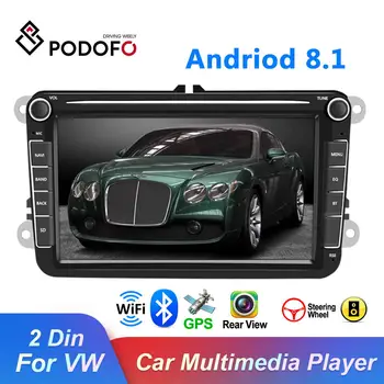 

Podofo 8''Android 8.1 2Din Car Multimedia Video Player GPS WIFI Car Auto Radio Stereo Audio For Seat/Skoda/Passat/Golf/Polo